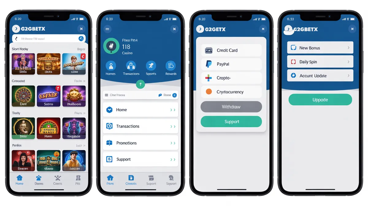 แอปพลิเคชัน G2GBETX สำหรับมือถือ