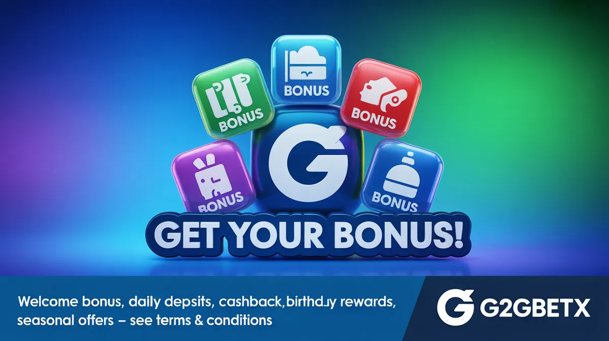 โปรโมชั่นและโบนัสมากมายจาก G2GBETX